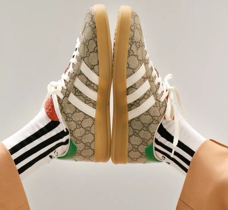 Gucci X Adidas Gazelle Beige Tone