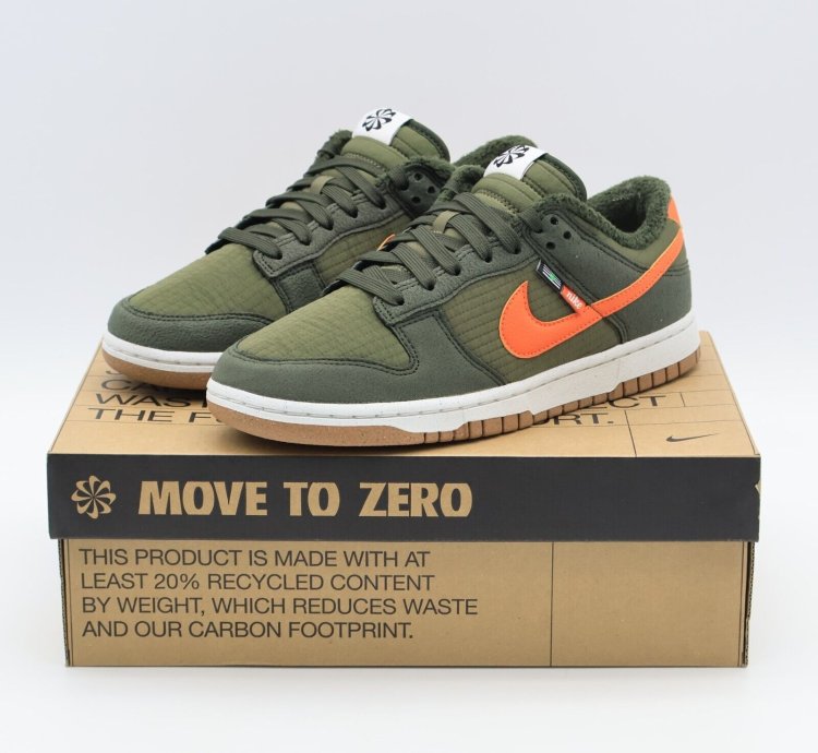 Dd3358-300 Nike Dunk Low Retro Toasty Next Nature Sequoia Olive Green