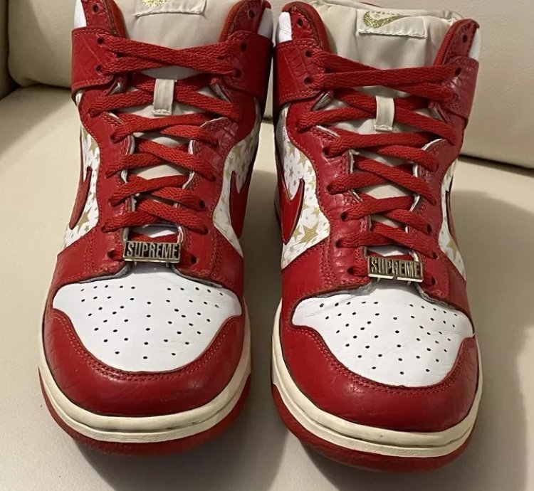Nike Sb Dunk High Pro X Supreme Red 2003 Skunk Unkle Tiffany Lobster