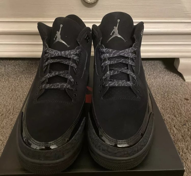 Nike Air Jordan 3 Retro Black Cat 2025 Ct8532-001 Mens New With Box