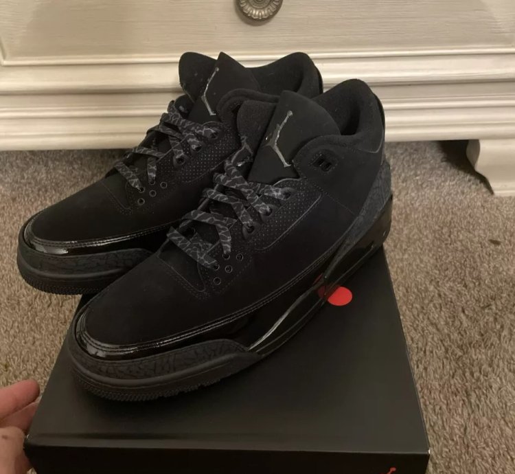 Nike Air Jordan 3 Retro Black Cat 2025 Ct8532-001 Mens New With Box