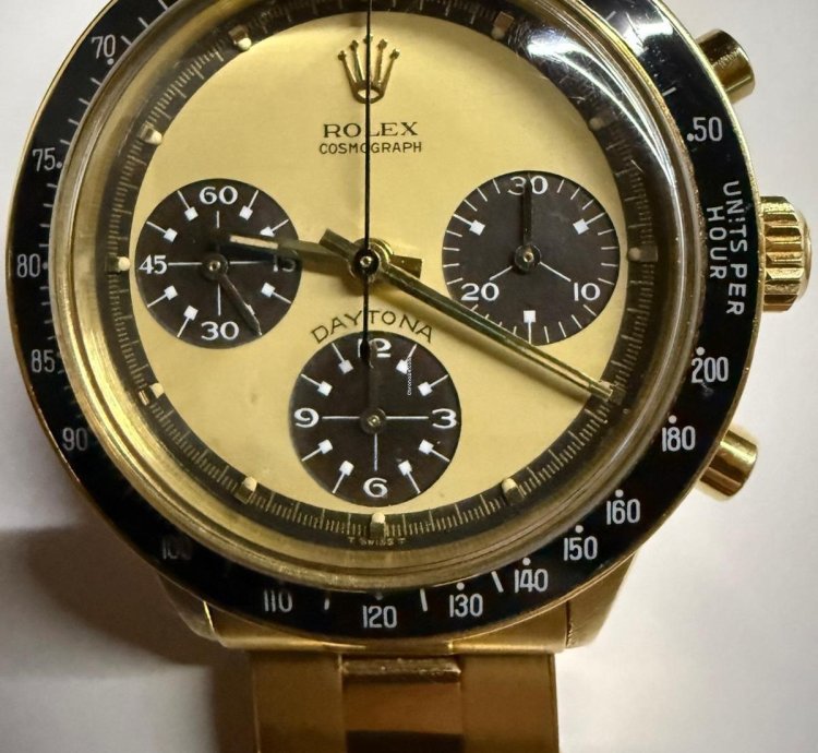 Rolex Daytona Paul Newman Rolex Daytona 6264 Rare Early Tropical Lemon Paul Newman