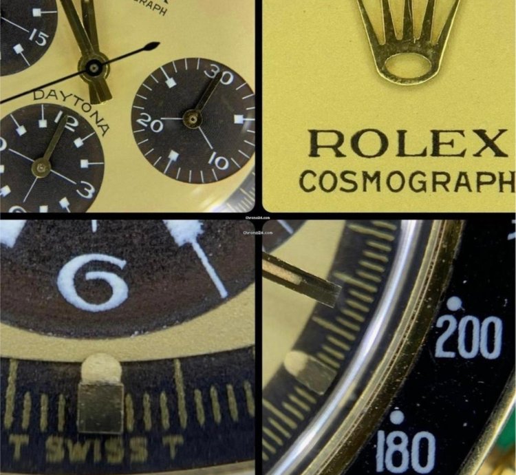 Rolex Daytona Paul Newman Rolex Daytona 6264 Rare Early Tropical Lemon Paul Newman