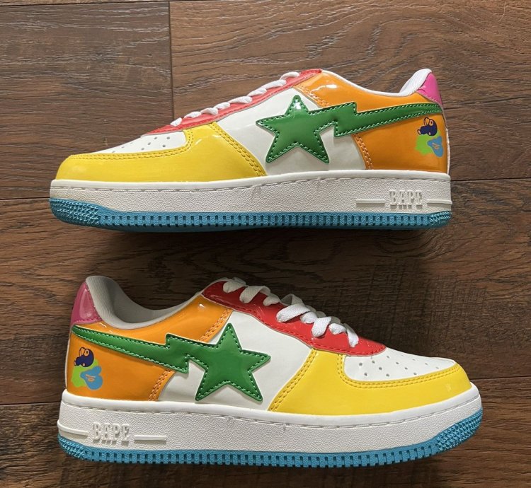 2008 Bape Bapesta Baby Milo Multi Color Sneakers