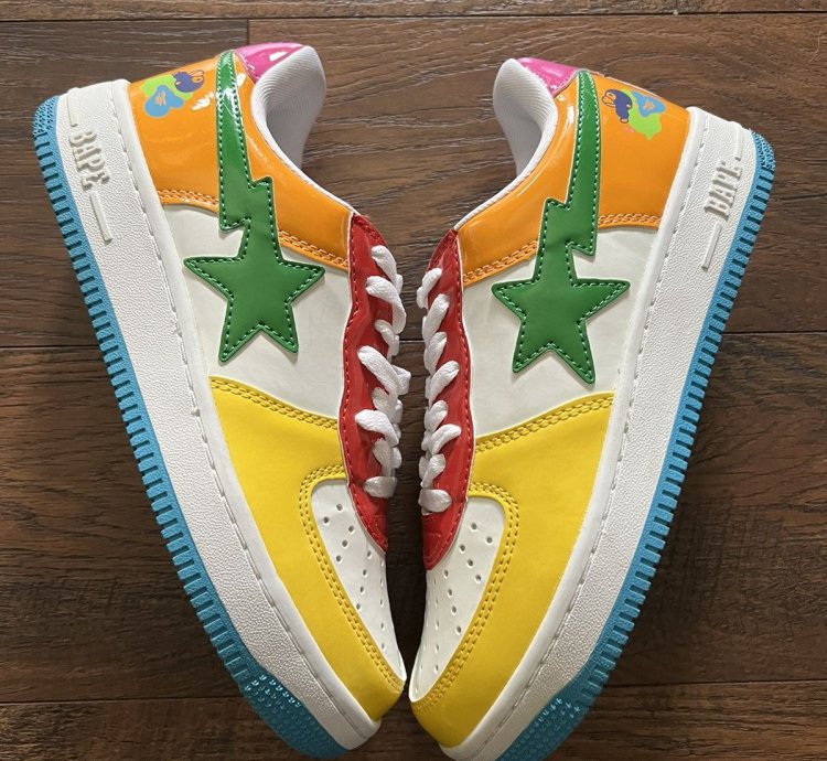 2008 Bape Bapesta Baby Milo Multi Color Sneakers