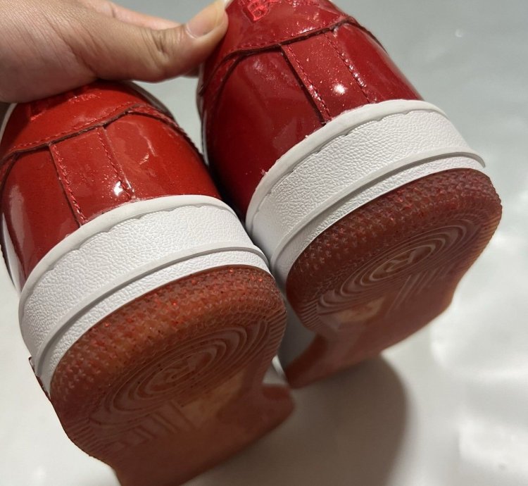 2009 Bape Sta Glitter Leather Red