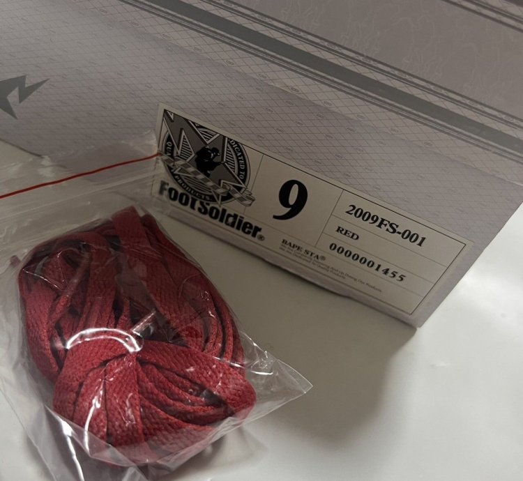 2009 Bape Sta Glitter Leather Red