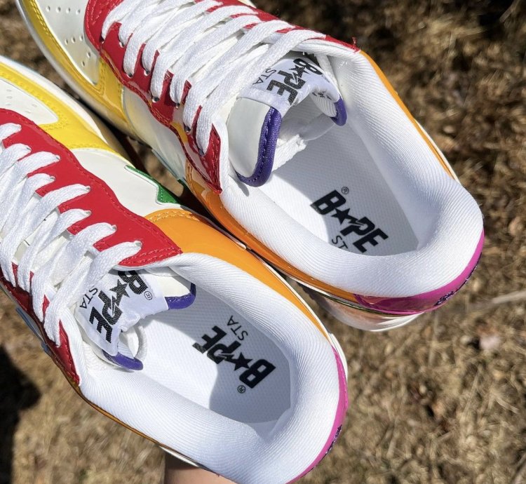 2013 Bathing Ape Baby Milo Multi Patent Leather Bapesta