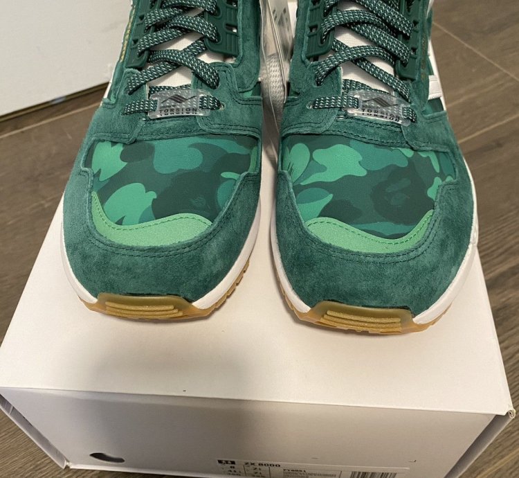 2020 Adidas Bape Undefeated Zx 8000 Sz 8