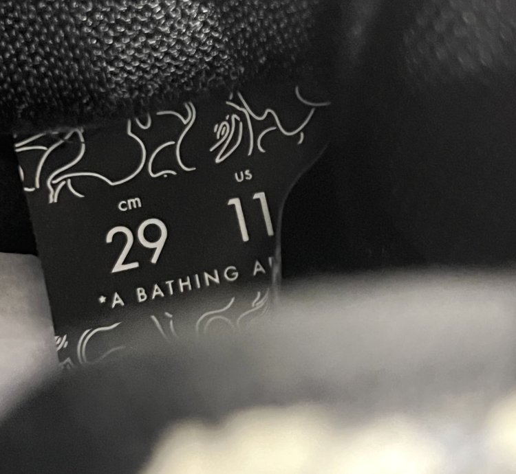 2020 Bape Bathing Ape Bapesta Low Snakeskin Grey Black