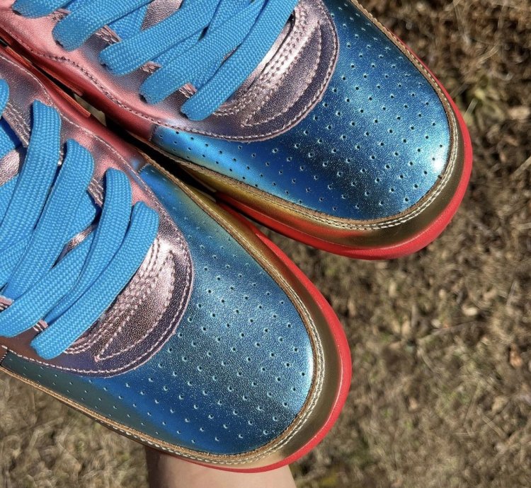 2021 Bathing Ape Metallic Red Blue Roadsta