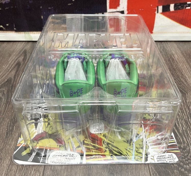 2022 Bape Bapesta Low Marvel Hulk - Green Purple Black
