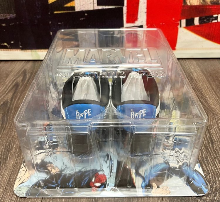 2022 Bape Bapesta Low Marvel Venom Black Blue White