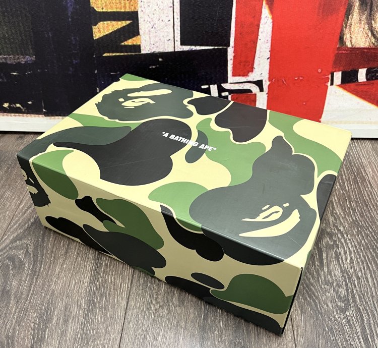 2022 Bape Sk8 Sta Army Olive Green Dark Navy Blue