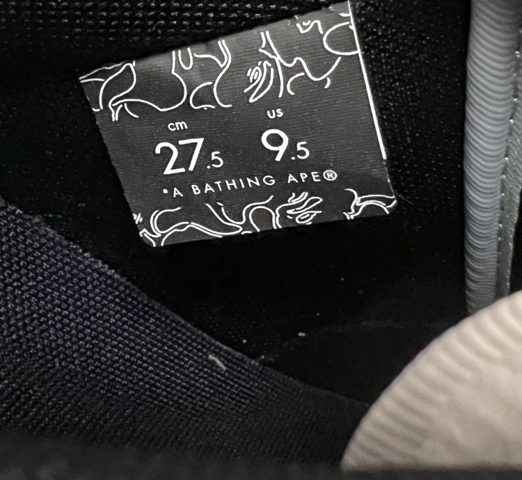 2023 Bape Jjjjound Bapesta Low White Navy Blue
