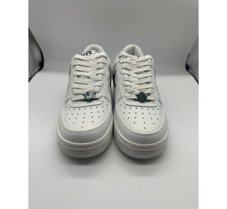 9 - Bathing Ape Bape Sta Low Camo White Green