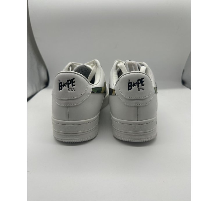 9 - Bathing Ape Bape Sta Low Camo White Green
