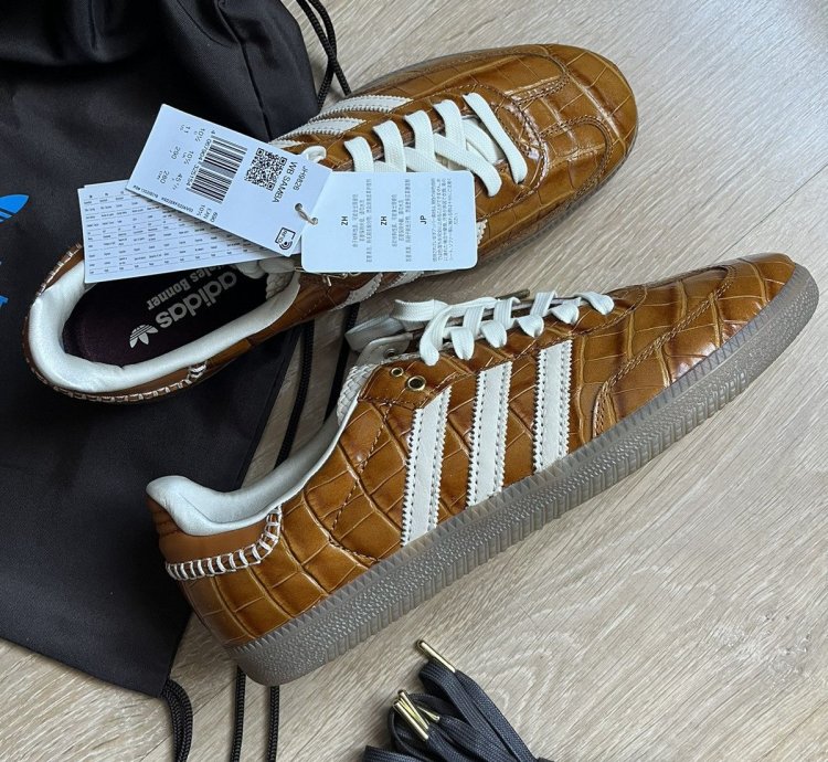 Adidas Brown Croc Samba Sz 11