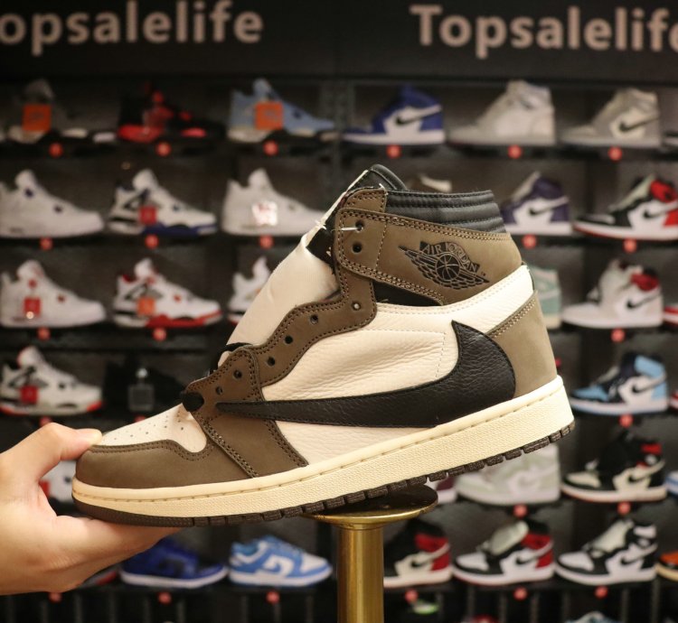 Travis Scott X Air Jordan 1 Retro High Og mocha Cd4487-100