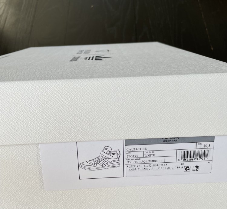 Adidas For Prada Re-nylon Forum High-top Sneakers