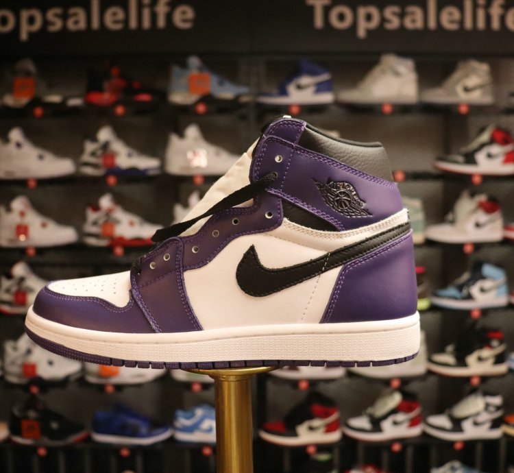 Air Jordan 1 Retro High Og court Purple 20 also Worn By Madsaki 555088-500