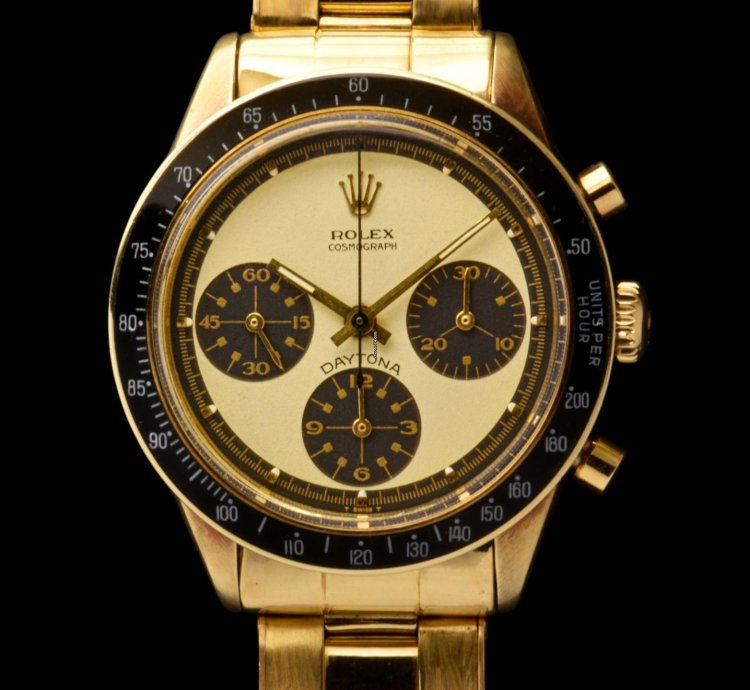 Rolex Daytona Paul Newman Ref 6239 Case 14k Yellow Gold Original Ultra Rare