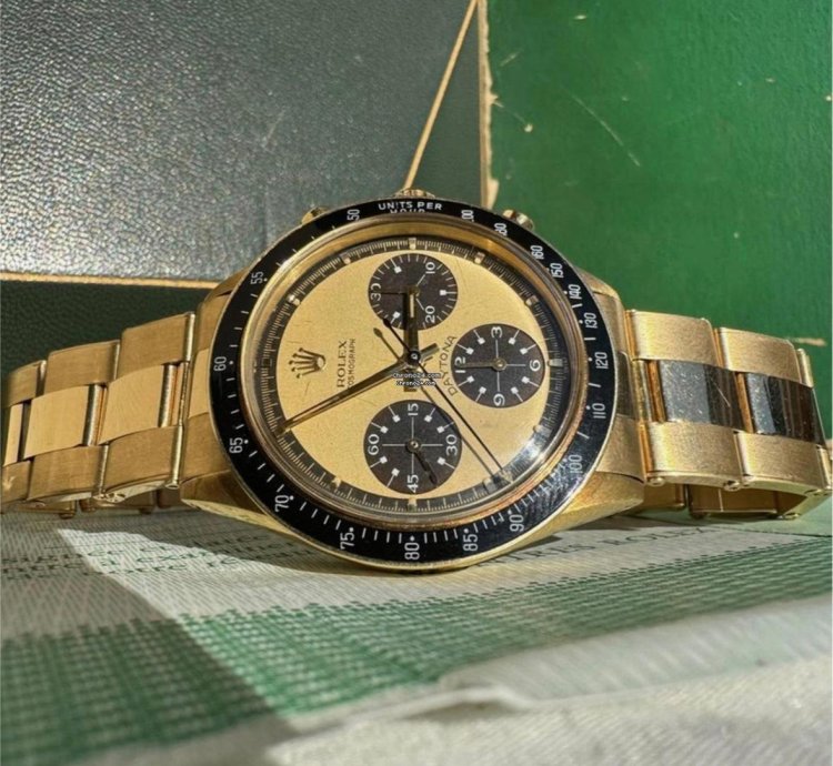 Rolex Daytona Paul Newman Rolex Daytona 6264 Rare Early Tropical Lemon Paul Newman