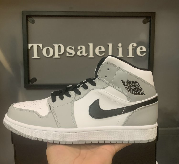 Air Jordan 1 Mid light Smoke Grey 554724-092