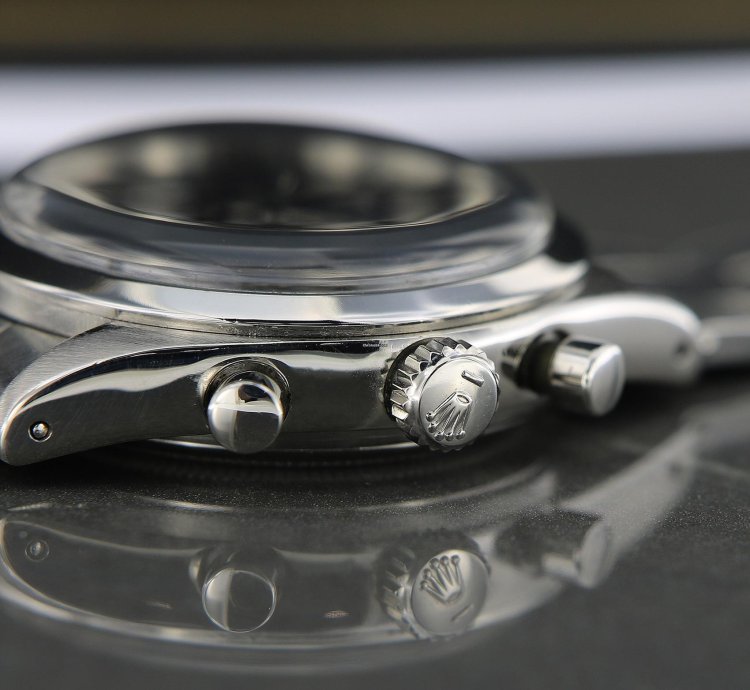 Rolex Chronograph Amazing Vintage Chronograph Pre-daytona Ref 6238 Stainless Steel Black Dial