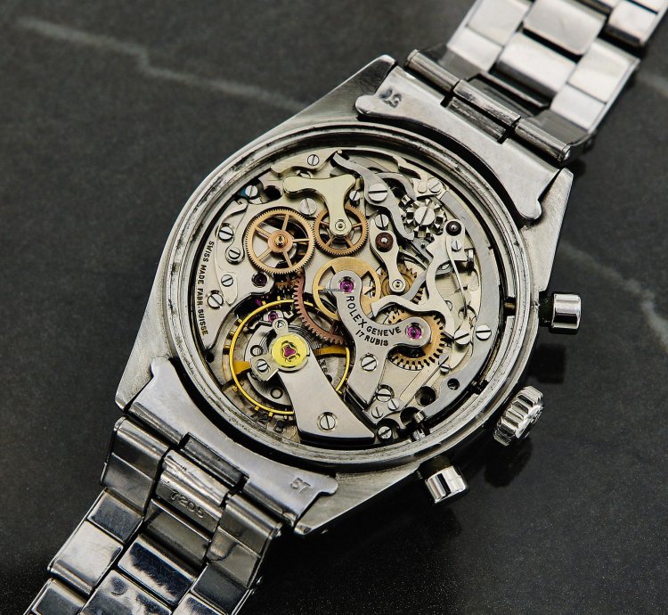 Rolex Chronograph Amazing Vintage Chronograph Pre-daytona Ref 6238 Stainless Steel Black Dial