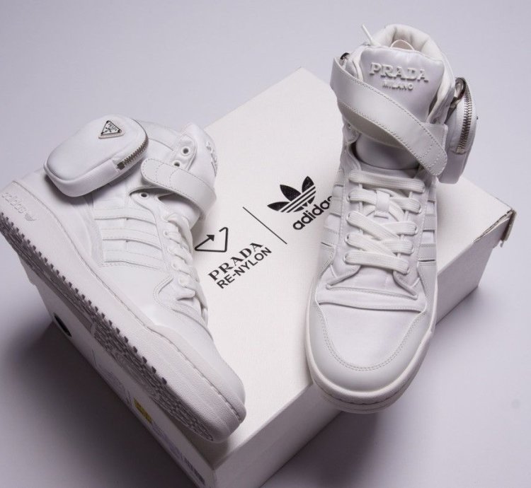 Adidas Prada Re-nylon Forum High-top Sneakers