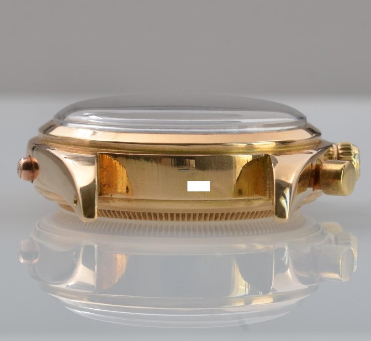Rolex Chronograph Dato Compax 4767 Jean-claude Killy Chronograph Black Dial Pink Gold 18kt 1947