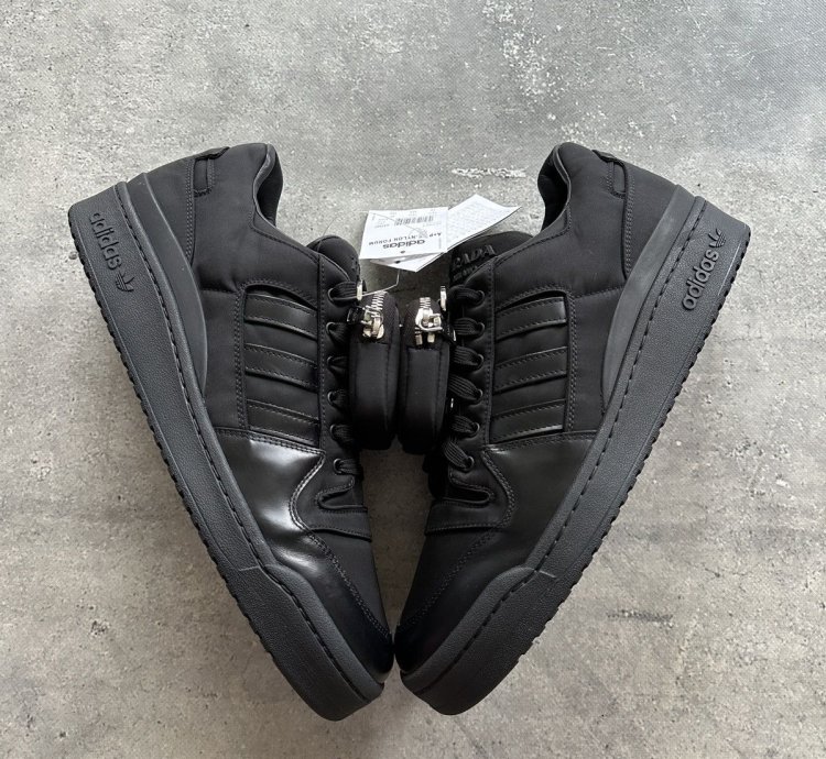 Adidas Prada Re-nylon Forum Low Black Us 13