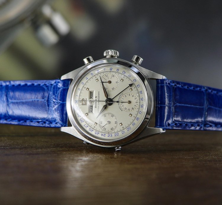 Rolex Chronograph Dato-compax Jean-claude Killy Ref 6036 Stainless Steel From The Year 1952