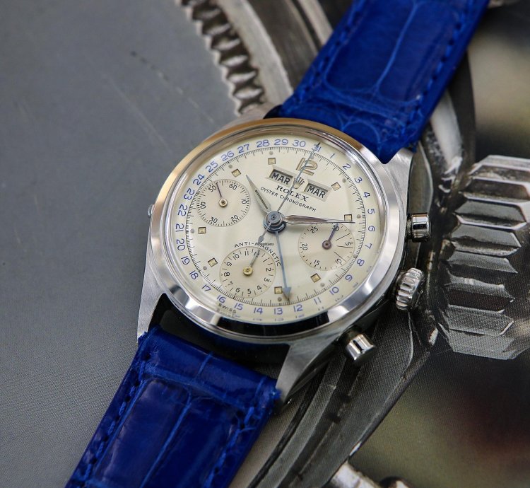 Rolex Chronograph Dato-compax Jean-claude Killy Ref 6036 Stainless Steel From The Year 1952
