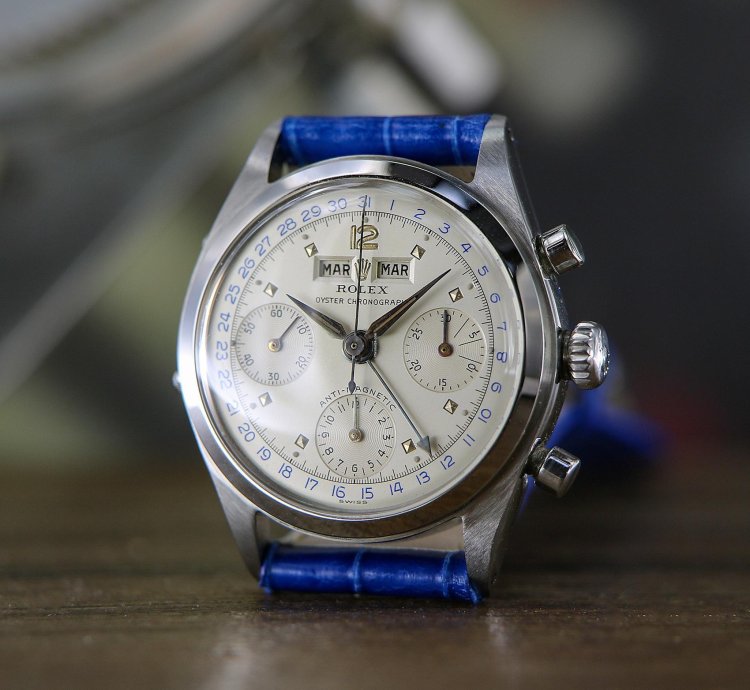 Rolex Chronograph Dato-compax Jean-claude Killy Ref 6036 Stainless Steel From The Year 1952
