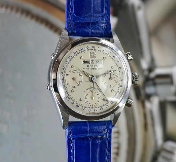 Rolex Chronograph Dato-compax Jean-claude Killy Ref 6036 Stainless Steel From The Year 1952