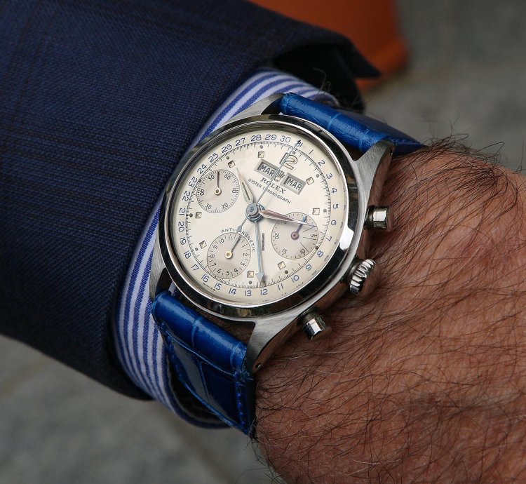Rolex Chronograph Dato-compax Jean-claude Killy Ref 6036 Stainless Steel From The Year 1952
