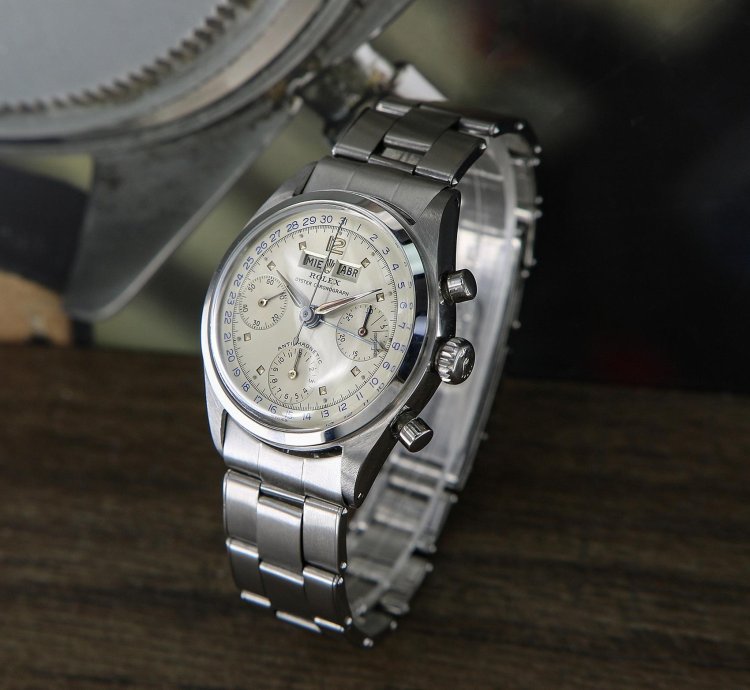 Rolex Chronograph Dato-compax Jean-claude Killy Ref 6036 Stainless Steel From The Year 1952