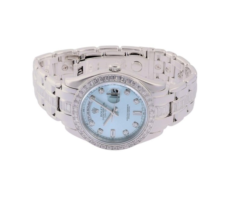 Rolex Day-date 18956a Automatic Platinum Good