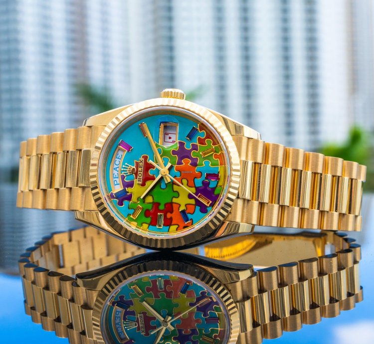 Rolex Day-date 36 2023 Rolex Day-date 128238 Puzzle Yellow Gold 36mm