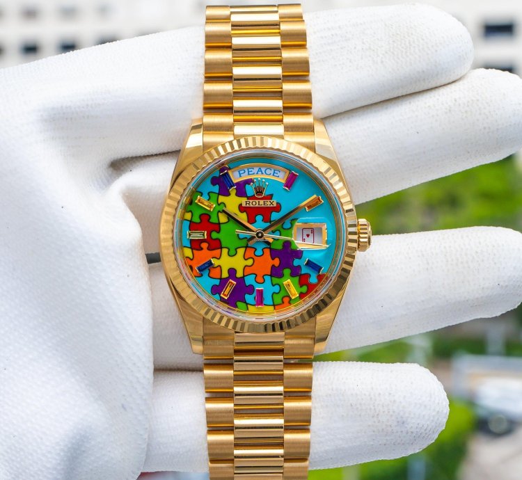 Rolex Day-date 36 2023 Rolex Day-date 128238 Puzzle Yellow Gold 36mm
