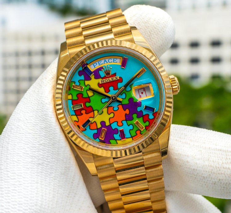 Rolex Day-date 36 2023 Rolex Day-date 128238 Puzzle Yellow Gold 36mm