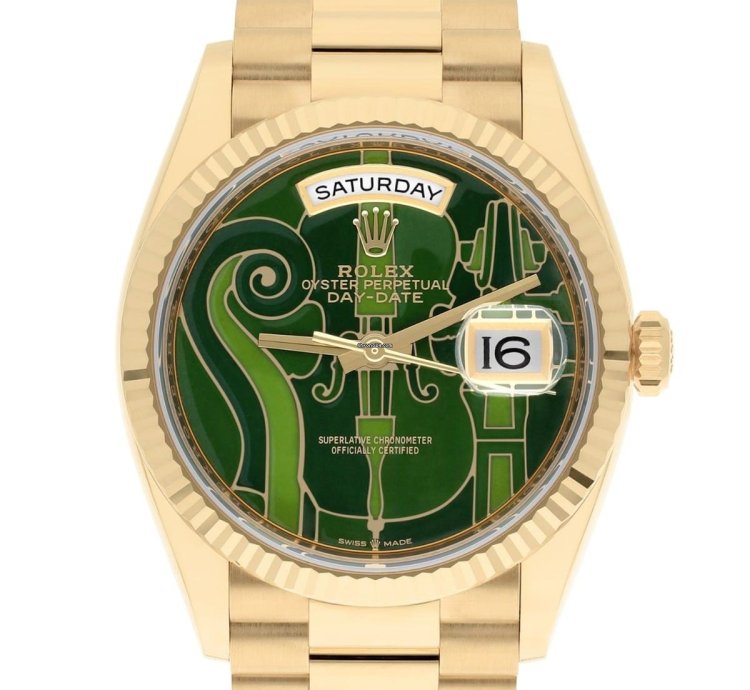 Rolex Day-date 36 Gold President 128238 Vienna Philharmonic Dial Limited Edition