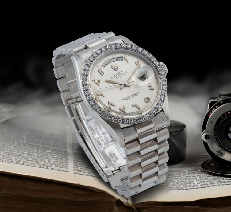 Rolex Day-date 36 Platinum Arabic Hindi Dial Ref 1804 Year 1967
