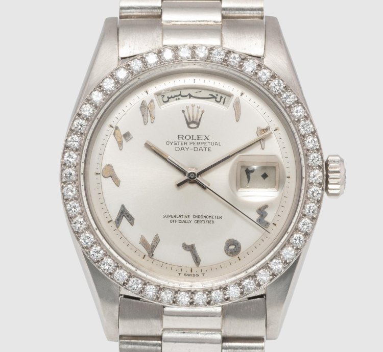 Rolex Day-date 36 Platinum Arabic Hindi Dial Ref 1804 Year 1967