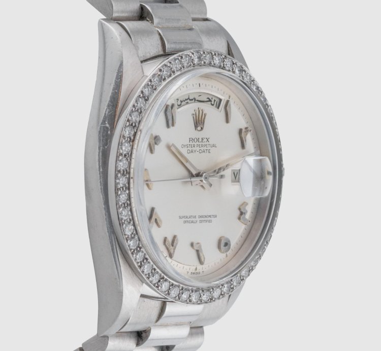 Rolex Day-date 36 Platinum Arabic Hindi Dial Ref 1804 Year 1967