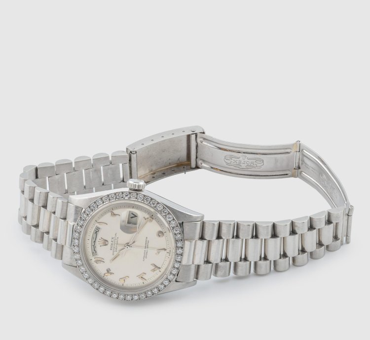 Rolex Day-date 36 Platinum Arabic Hindi Dial Ref 1804 Year 1967