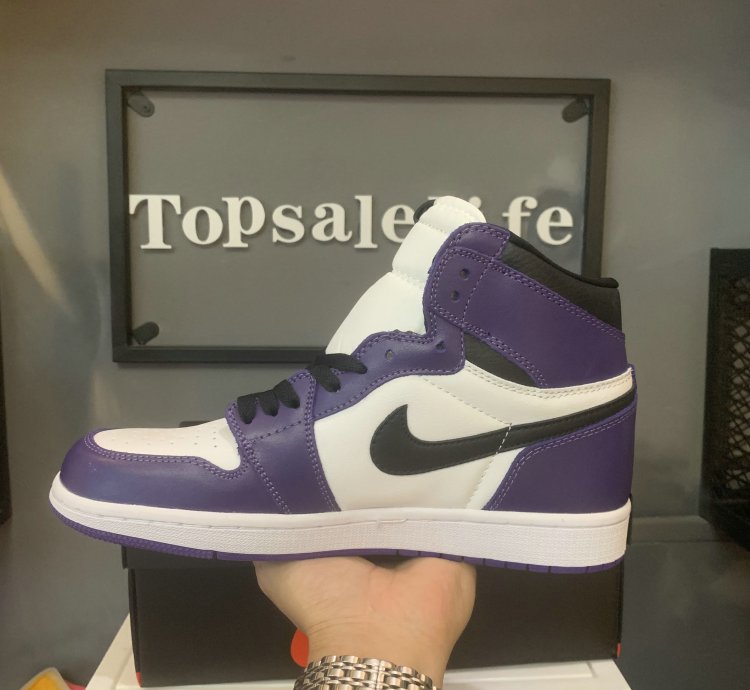 Jordan 1 Retro High Court Purple White 555088-500