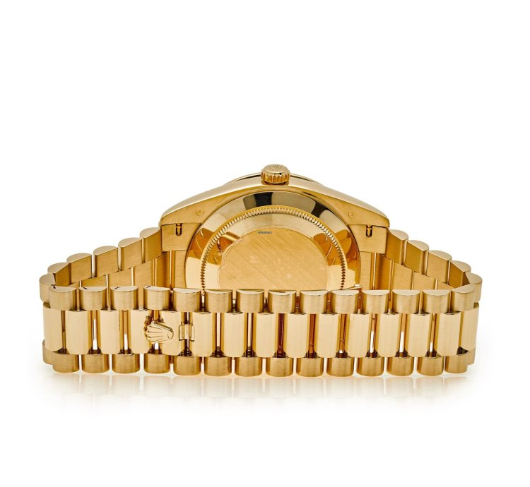 Rolex Day-date 40 228398tru Yellow Gold Roman Dial Ruby Bezel